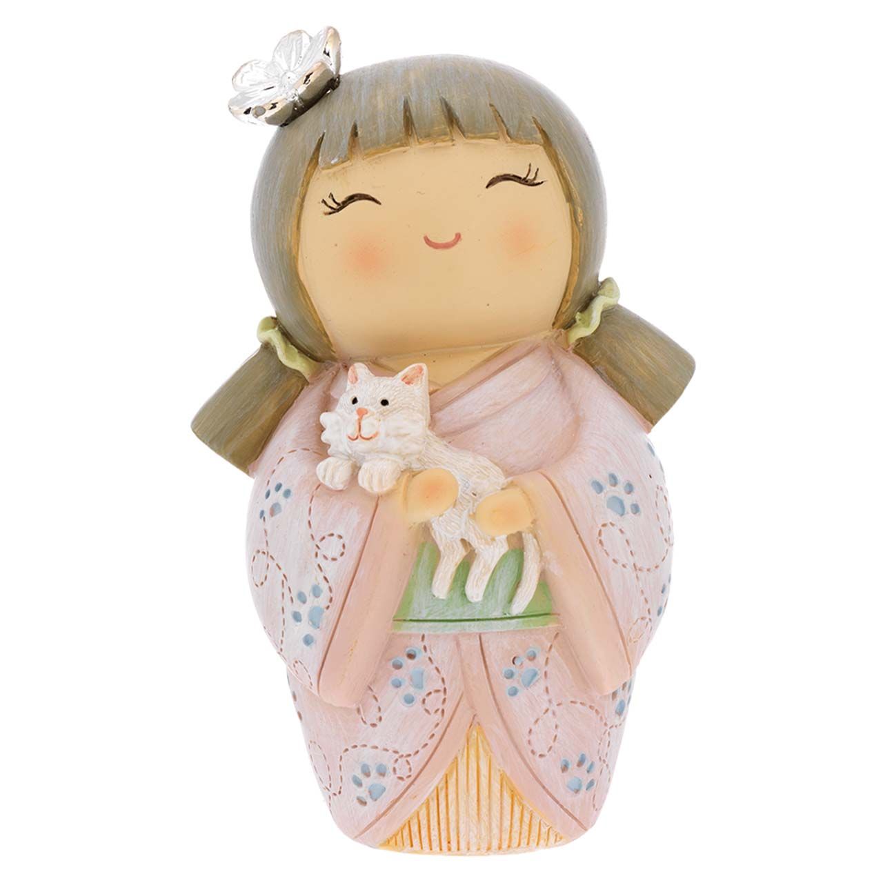 KOKESHI DIFFUSORE CON GATTO H. 12,5
